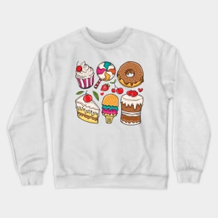 Sweets Dessert Collection Crewneck Sweatshirt